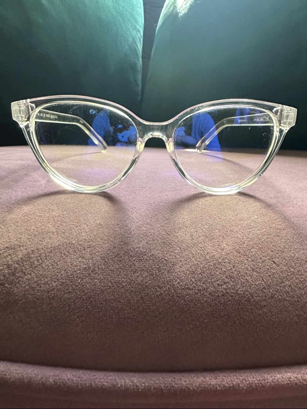 J. Crew theBookClub Clear Blue Light Transparent Round Glasses